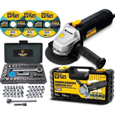 Imagem de 5X Esmerilhadeira Lixadeira Angular 4.1/2 + Acessórios