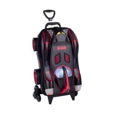 Imagem de Mala De Viagem Infantil Com Rodinha Batmóvel Batman 3d