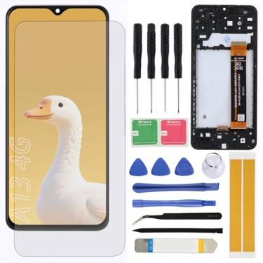 Imagem de Substituição de tela LCD para Samsung Galaxy A13 4G A135F A135U A135M 16.8 cm Montagem LCD Touch Screen Digitalizador com moldura
