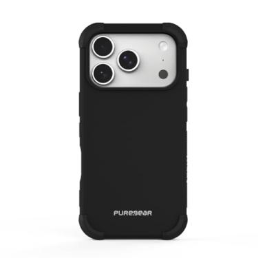 Imagem de PureGear Capa para Apple iPhone 17 Pro (2025), proteção magnética testada e aprovada por militares, compatível com MagSafe capa protetora resistente durável para iPhone 17 Pro MagSafe, preta