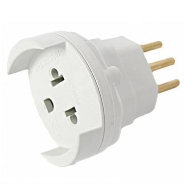 Imagem de Adaptador Para Tomada Bipolar 2p+t 10a 250 Volts - 2161 - Fame Adaptador P-tom.2p+t 10a 2161 Fame 2161.
