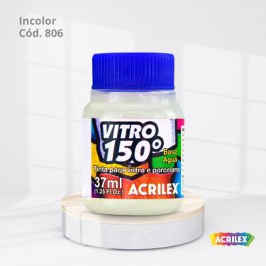 Imagem de Tinta para vidro vitro 150 base agua com 37ml cor incolor - ACRILEX