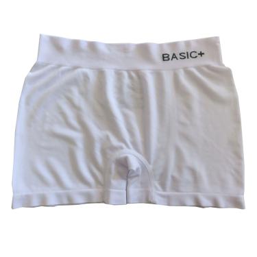 Imagem de Cueca Boxer Poliéster Branco M - Basic+