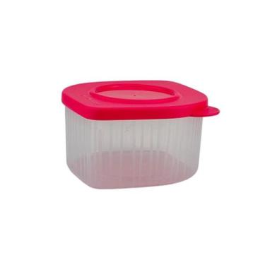 Imagem de Tupperware Fresh Box Quadrado 470ml Rosa Flamingo - Armazenamento de A