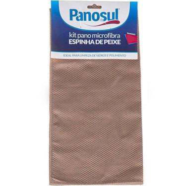 Imagem de Kit 12 Pano 50x70 Espinha De Peixe Microfibra Super Absorção Panosul