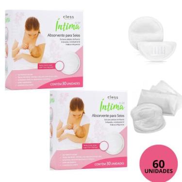 Imagem de Kit 2 Cx Absorvente Protetor de Seio Toilet Íntima C/60 UN (Cada CX C/