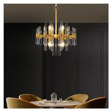 Imagem de XFNVXC Lustre de decoração de casa, lustre de restaurante, luminárias de interior, luzes de teto, salão de beleza, iluminação interior chique, moderno