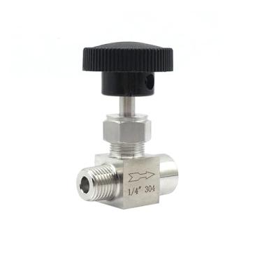 Imagem de Válvula de agulha fêmea para macho NPT de 1/10.2 cm, controle de fluxo de aço inoxidável 304 WWECCQIJ