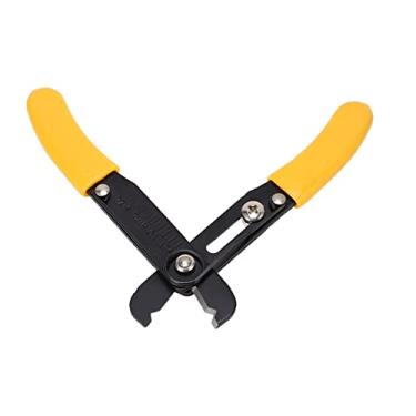 Imagem de Zhjvihx Descascador de Cabos, Descascador de Fios Ajustável Preto Amarelo para Telecomunicações