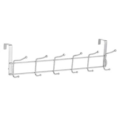 Imagem de Suporte Pendurar Roupa 6/12 Ganchos Toalha Atras Porta Cabide Cabideiro Organização Banheiro Quarto(1,12 GANCHOS)