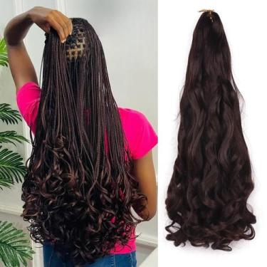 Imagem de Curly Braiding Hair Lianzi French Curl 35 cm, 8 pacotes para mulheres