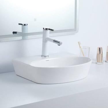 Imagem de Cuba Deend De Cerâmica AriaLuce Para Banheiro 46x39x11