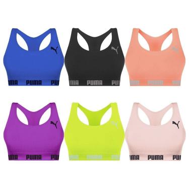 Imagem de Kit 6 Tops Puma Nadador Sem Costura Feminino