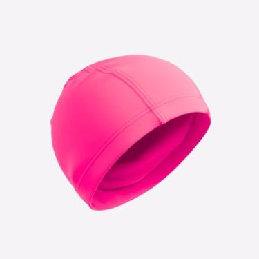 Imagem de Touca Natação Infantil Lisa Com Proteção Uv Secagem Rápida (Pink 56, Tamanho Único (Veste de 3 à 10 anos))