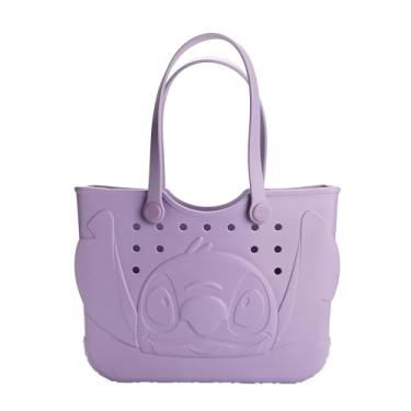 Imagem de Bioworld Disney Lilo & Stitch Bolsa de borracha com design de recorte e acabamento fácil de limpar