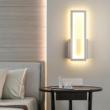 Imagem de Luminária de Parede Moderna com Soquete E27 | Arandela Rose Gold/Preto para Quarto e Sala, Bivolt(KJ54 Branco (32X13X4,5))