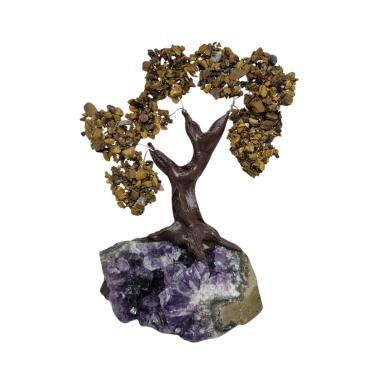 Imagem de Árvore de Pedra Natural Olho de Tigre Presente e Decoração