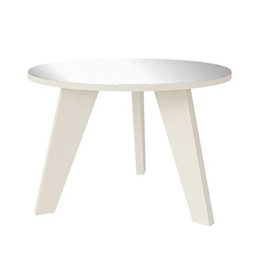 Imagem de Mesa de Centro com espelho redonda 100% MDF ESPANHA cor Off White - Artely