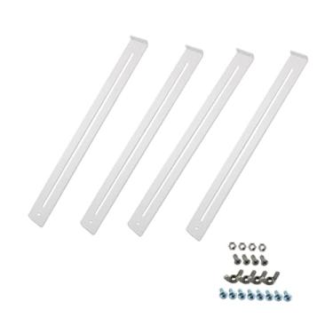 Imagem de Generic Kit de Reparo de Gaveta Reforço para Aglomerado de Madeira MDF Cômoda Acessórios para Móveis Reforço e Reparo, 4 Suportes