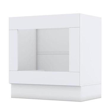 Imagem de Balcão Forno De Embutir 80 Cm Americana Branco Hp - Henn - MÓVEIS HENN