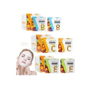 Imagem de Pacote de máscara facial hidratante de vitamina B C E 24 unidades - Li