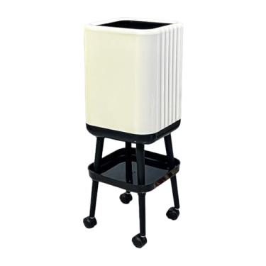 Imagem de FytStycale Lixeira com Pés, Lixeira com Prateleira, Lixeira para Casa, Escritório, Sala de Estar, Quarto E Cozinha, com roda