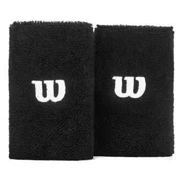 Imagem de Munhequeira Wilson Média Wrb802M Preta - Com 02 Unidades