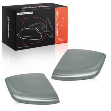 Imagem de A-Premium 2 peças de tampas de espelho retrovisor do lado do motorista e do passageiro - compatível com Chevrolet Equinox e GMC Terrain, 2018-2024 - prata polida