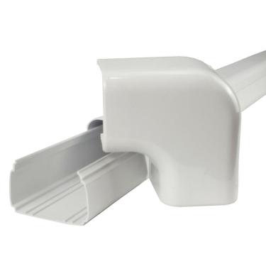 Imagem de Kit 3 Canaletas Para Dreno Cb30 Barra 1m + 2 Curvas Plana 90 Graus Cb30 1 Unidade