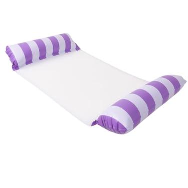 Imagem de Boia Rede Cama Flutuante Inflável para Piscina – Relaxante, Dobrável, Confortável e Portátil (roxo)