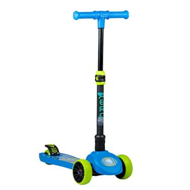 Imagem de Flybar Aero 3 Wheel Kick Scooter para crianças - Kick Scooter, Step Brake, Altura Ajustável e Inclinar para dirigir - para meninos e meninas de 3 a 12 anos (LED Blue Streak)