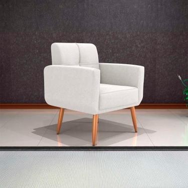 Imagem de Poltrona Cadeira Para Descanço Acabamento Premium Havana Matrix Boucle Bege