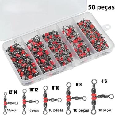 Imagem de Conector De Linha De Pesca Em Forma De T Com Triplo Girador, Equipamen