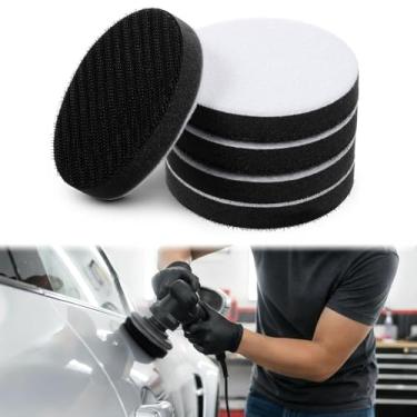 Imagem de Vin Beauty Pacote com 4 almofadas de esponja macia de 7 polegadas com gancho e laço almofada amortecedora de interface de espuma macia almofada de esponja de lixadeira orbital de 75 mm esponjas de