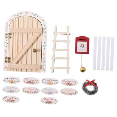 Imagem de YIJU Conjunto de Porta de Elfo e Fada de Natal, Enfeite Interativo de Halloween, Fácil de Montar, Presentes DIY, Artesanato para Festas e Quartos Infantis