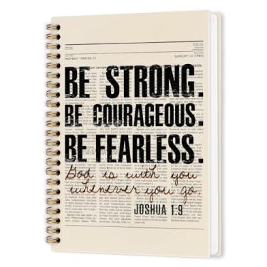 Imagem de nvucamd Caderno espiral inspirador cristão vintage, diário bíblico, caderno motivacional de escrituras para mulheres, presentes religiosos de material escolar, 14 x 21 cm