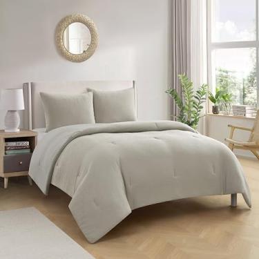 Imagem de Style House Conjunto de edredom xadrez de 3 peças, king size, ultramacio, leve e para todas as estações com fronhas combinando