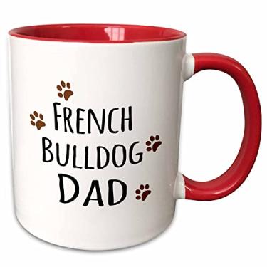 Imagem de 3dRose Caneca de cachorro French Bulldog, 325 ml, vermelha