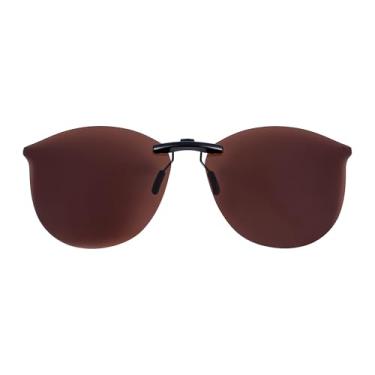 Imagem de Óculos de sol clip-on polarizados para RAY-BAN RX7140 RB7140, Marrom, 49 X 20