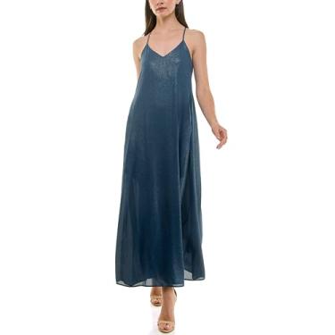 Imagem de Nicole Miller Vestido feminino maxi slip, Chave Largo, M