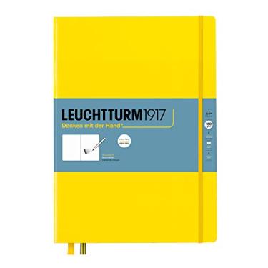 Imagem de Leuchtturm1917 - Caderno de esboços de capa dura Master A4 (Limão) - 112 páginas de papel de 150 g/m²
