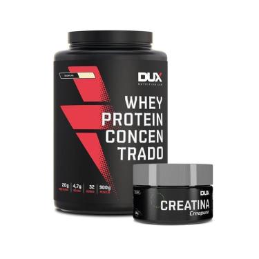 Imagem de WHEY PROTEIN CONCENTRADO  900G + CREATINA 100G Morango 900g + Creatina 100g-Unissex