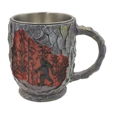 Imagem de FytStycale Caneca de Halloween com Um Motivo de Fogo Exclusivo E Textura 3D de de árvore, Ideal para Bares E Residências – Um Presente Divertido para Homen, Monstro