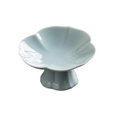 Imagem de prato de lanche Bandeja de servir decoração moderna bandeja cerâmica multiuso prato tigela frutas tigela de sopa(Natural)