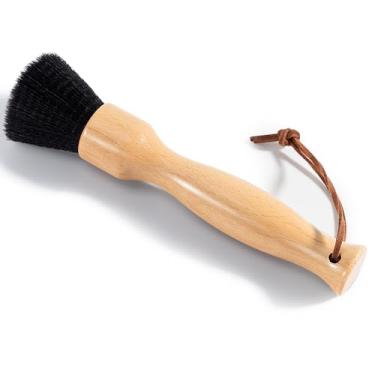 Imagem de Belongtous Escova de limpeza de moedor de café, ferramenta de limpeza de escova de café, escova de cerdas macias e macias e cabo de madeira de faia para barista, casa, cozinha