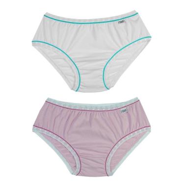 Imagem de Kit com 2 calcinhas infantil miss delrio em algodão 501521