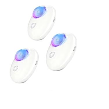 Imagem de Luz noturna recarregável RGB ativada por movimento (design de pedra) com controle remoto, bateria de 500 mAh, detecção de 120° 3-5 m, controle de botão único, instalação magnética para casa