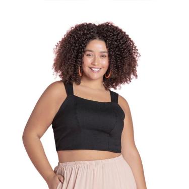 Imagem de Blusa Feminina Alça Plus Size Lisa-Feminino