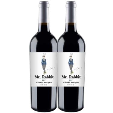 Imagem de Kit 2 Garrafas Vinho Tinto Mr. Rabbit Cabernet Sauvignon 750ml