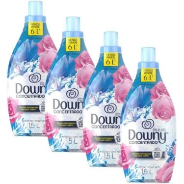 Imagem de Kit Com 4 Amaciante Concentrado Brisa De Verão Downy 1,5l